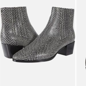 Rag & Bone Rover black & white boots